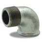 90 grados galvanizado macho femenino casto codo