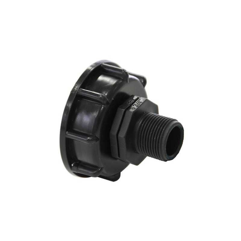 Conexión S60x6 con punta macho de 3/4" - 20x27