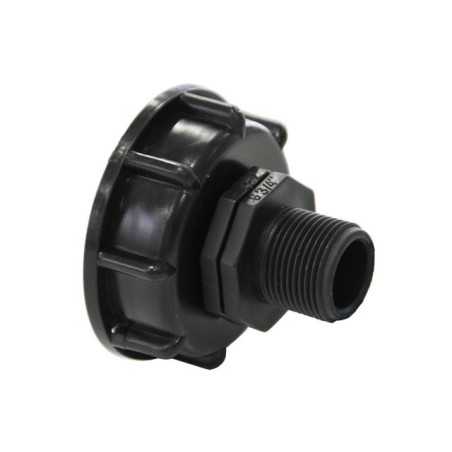 Fiche produit Raccord S60x6 avec embout male 3/4" - 20x27
