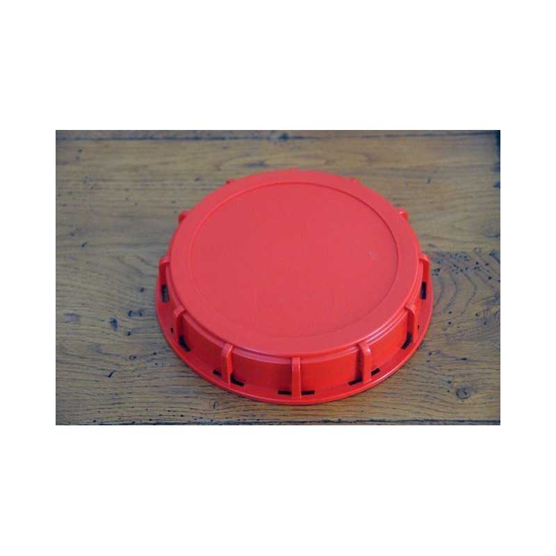 Tapa completa 15cm para tanque rojo de 1000 litros