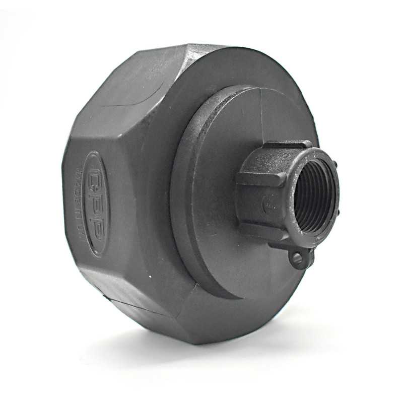 Accesorio hembra S100x8 - salida hembra 3/4'' BSP con tuerca giratoria Accesorio hembra S100x8 - salida hembra 3/4'' BSP con tuerca giratoria
