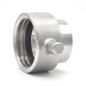 Conexión S60x6 con tuerca giratoria de acero inoxidable 316 a soldar