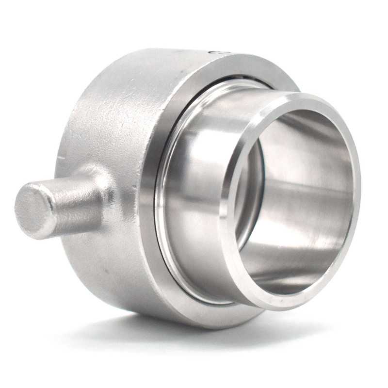 S60x6 connection with 316 stainless steel rotating nut to be welded