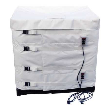 Heating blanket for IBC for food and pharmaceutical products