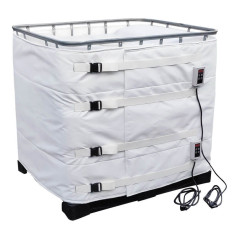 Couverture chauffante pour IBC pour produits alimentaires et pharmaceutiques