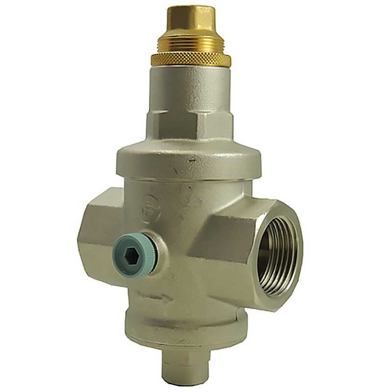 25 bar piston pressure reducer - pressure gauge connection