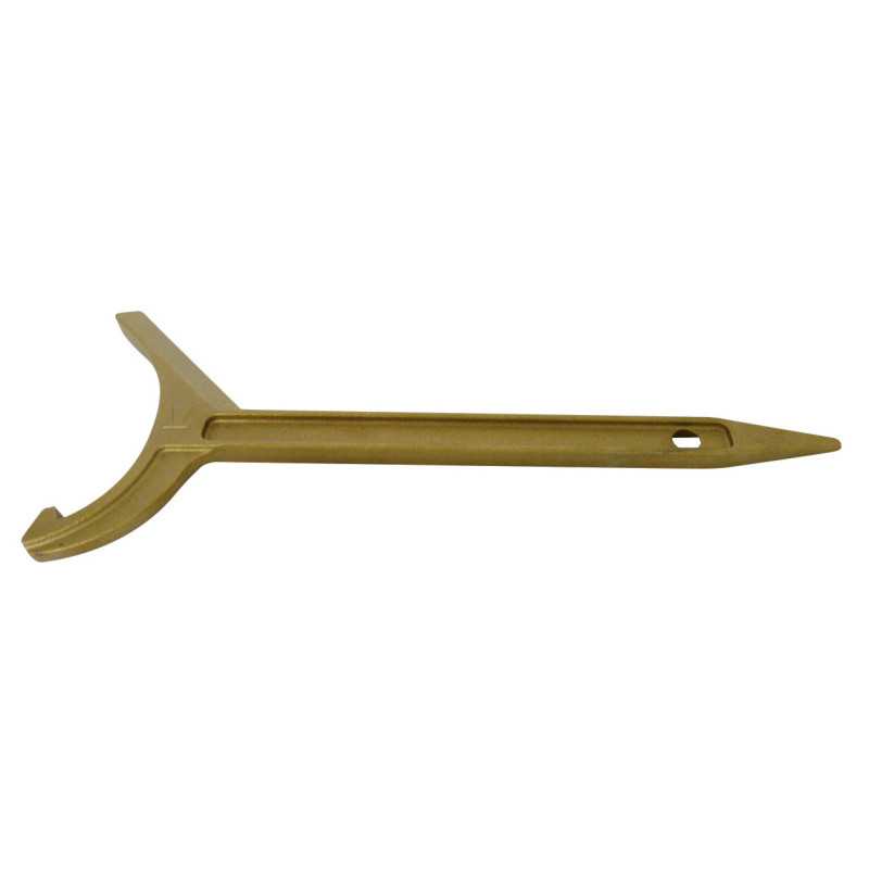 Anti-spark brass trimmer key for symmetrical fitting