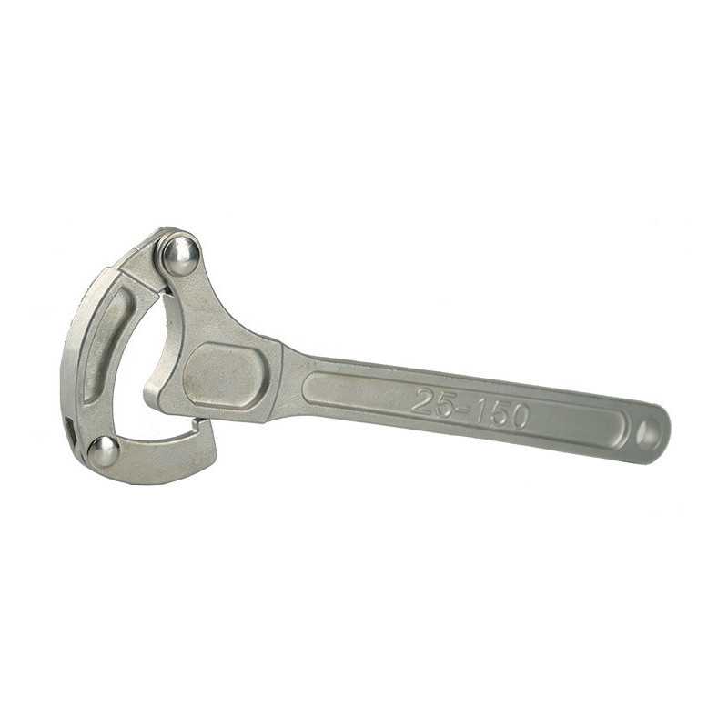 Llave recortadora de acero inoxidable de todos los tamaños para accesorios simétricos DN25 a DN150