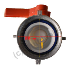 2-inch A-type ball valve with 75mm floating nut