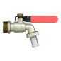 Smart sphere garden faucet in forged brass, with nose connection Smart sphere garden faucet in forged brass, with nose connection