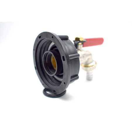 S60x6 Beschlagset und Messing-Gartenarmatur für IBCTank
