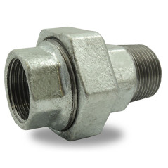 Unión Malleable hierro fundido cónico macho/hembra galvanizado