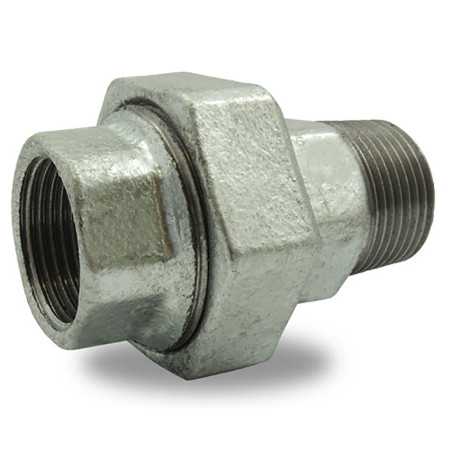 Unión Malleable hierro fundido cónico macho/hembra galvanizado