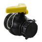 56mm ball valve with floating nut and LDPE seals