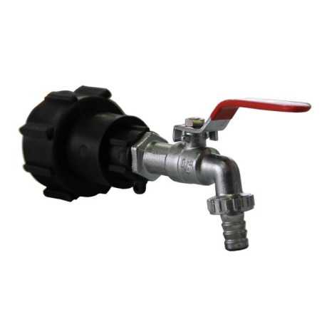 Product sheet S60x6 polypropylene fitting with chrome-plated brass tap 19mm