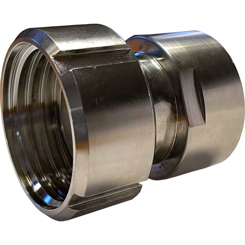 Buchsenanschluss S60x6 - BSP-Buchse aus Edelstahl 316 für IBC 1000 Liter