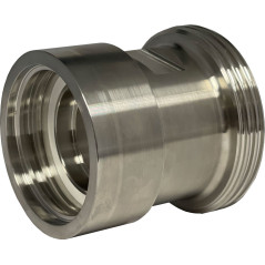 Stainless Steel S60x6 Fitting with Male Outlet DIN 11851 for IBC 1000L