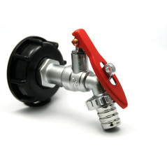 Product sheet Chrome-plated brass tap connector, lockable outlet 19mm 90 degrees