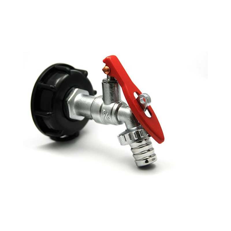 Connection chrome brass faucet padlockable output 19mm 90 degrees