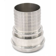 Female food connection with DIN stainless steel socket 316