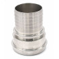 Raccord alimentaire femelle avec douille DIN inox 316