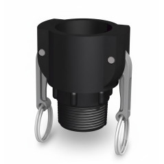 Female camlock connection - BSP polypropylene male threaded