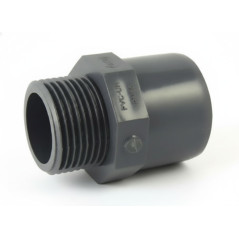 Adaptateur male / femelle ou male / male en PVC mixte à visser et à coller