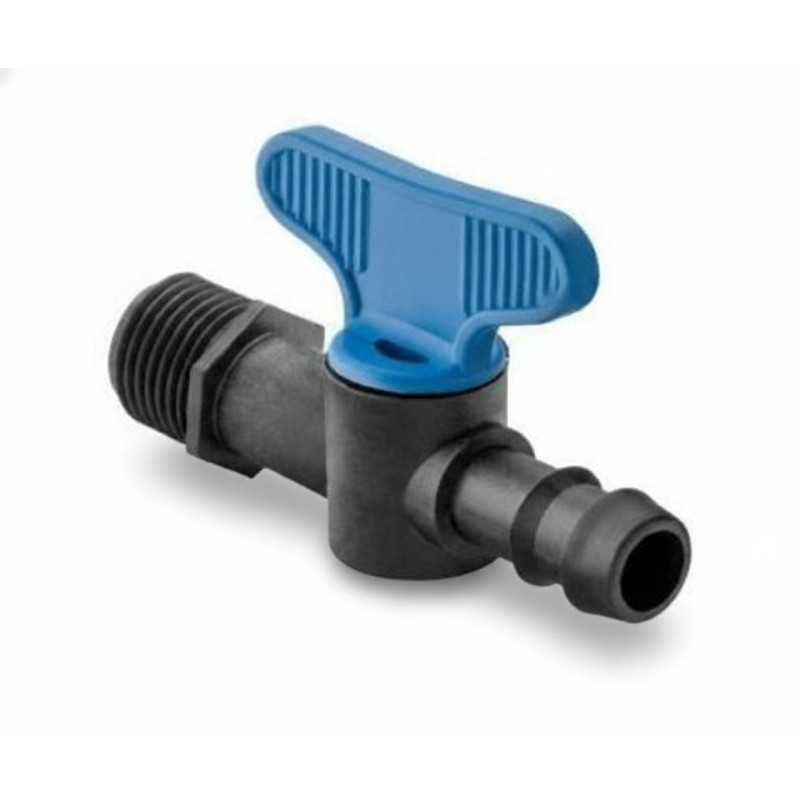 Mini válvula de filete de 1/2'' - estriado 16 mm para micro-irrigación