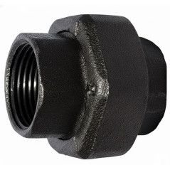 Conexión de unión con alcance cónico F/F Hierro fundido negro - Tubo HVAC extraíble