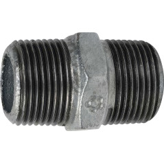 Boquilla macho-macho de fundición maleable galvanizada