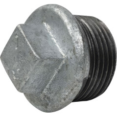 Male Cap with Galvanized Malleable Cast Iron Stop