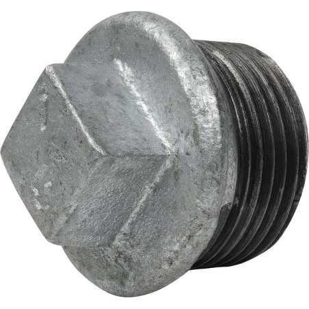 Male Cap with Galvanized Malleable Cast Iron Stop
