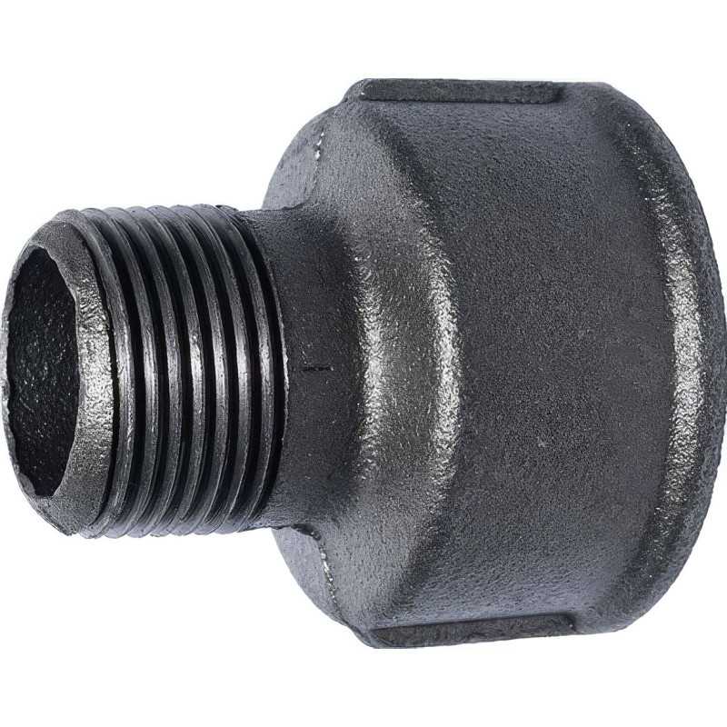 Male-to-Female Reduction in Malleable Cast Iron with Black Core