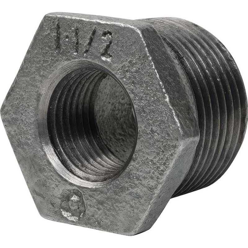 Reducción Simple/Hembra en Hierro Colado Maleable Galvanizado - Excelencia Anticorrosión
