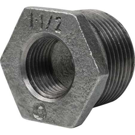 Single male/female reduction in galvanized malleable cast iron - anti-corrosion excellence
