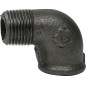 Raccord Coude 90° Mâle/Femelle | Fonte Malléable Noire EN 10242