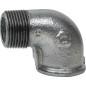 90° Winkelstecker Stecker/Buchse | Verzinktes Temperguss EN 10242