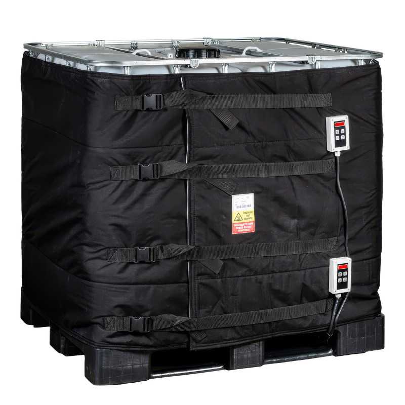 Manta calefactada IBC 1000L - Control de viscosidad y drenaje óptimo