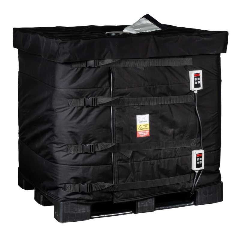 Pack Performance IBC : Couverture Chauffante 2 Zones (0-90 °C) et Couvercle Isolant Pack Performance IBC : Couverture Chauffante 2 Zones (0-90 °C) et Couvercle Isolant