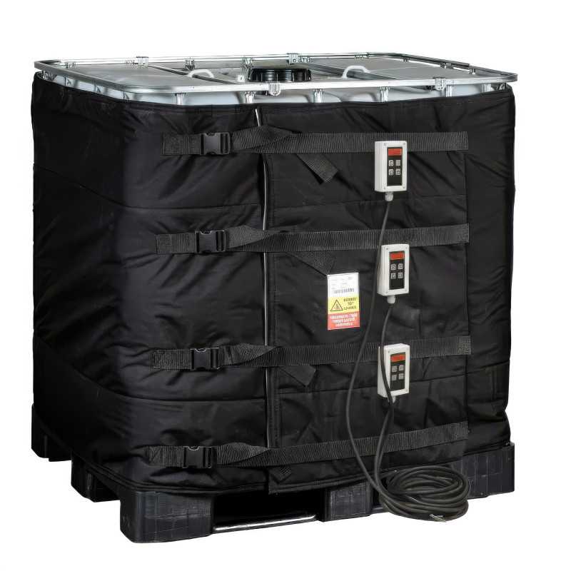 Couverture Chauffante IBC 1000L - Contrôle de Viscosité et Vidange Optimale