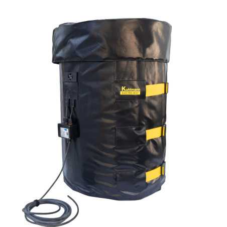 Couverture Chauffante Fût ATEX IP65 T6-T1 | Câble 5m Sans Fiche, Boîtier Remplaçable