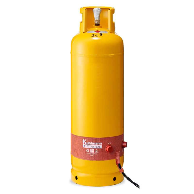 Silicone Gas Cylinder Heater 500W 230V | LPG Stable Flow, 40 Degree Celsius Limiter