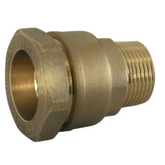Conector de compresión de latón macho para tubo HDPE | Serie 7000 PN16