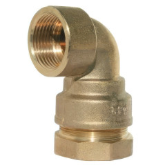 90° Female Brass Elbow for HDPE Tube | 7000 Series PN16