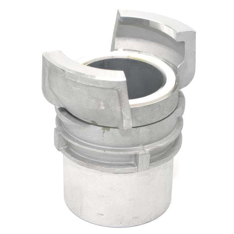 Demi raccord symétrique Guillemin, pompier, à verrou à douille filetée femelle en aluminium Demi raccord symétrique Guillemin, pompier, à verrou à douille filetée femelle en aluminium