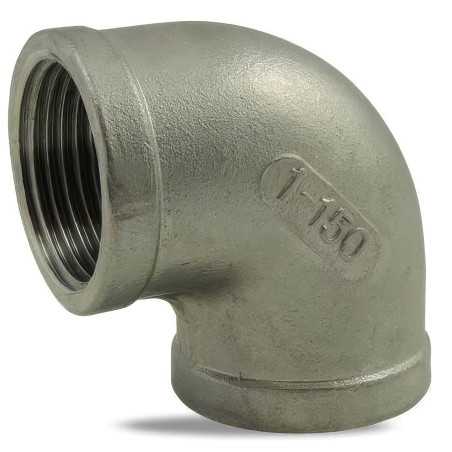 Codo hembra/hembra a 90° Acero inoxidable 316 ISO 4144 | Barra PN 20