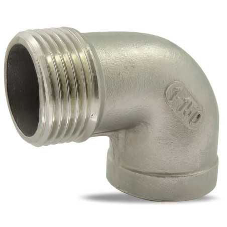 90° Männlich/Weiblicher Ellbogen Edelstahl 316 ISO 4144 | PN 20 Bar