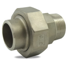 Union 3 Teile Edelstahl 316 männlich / BW geschweißt | PN 20 Bar