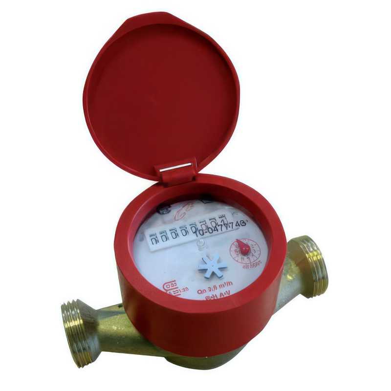 Contatore dell'acqua calda divisionale | Ottone spray unico | 90°C