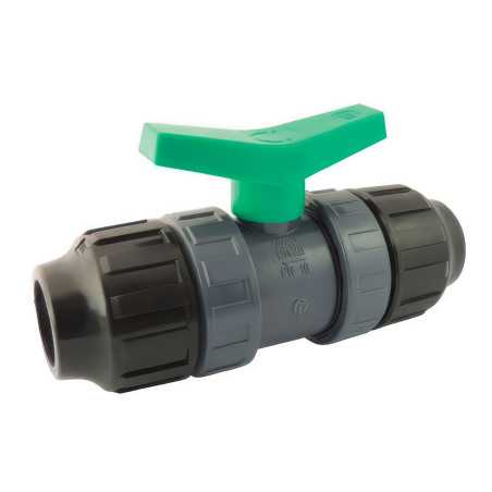 PE Tube Ball Valve PN10 | Compression Connection